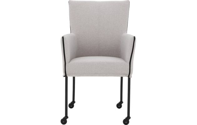 Goossens eetkamerstoel funk grijs stof - 8227246-03