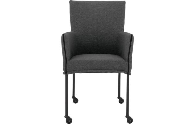 Goossens eetkamerstoel funk grijs stof - 8227247-03