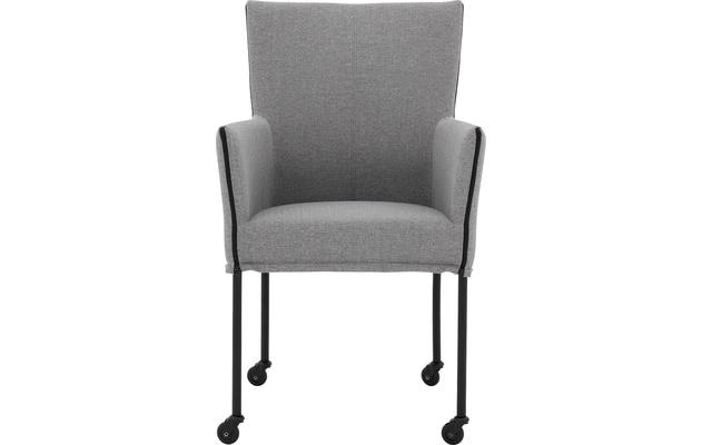 Goossens eetkamerstoel funk grijs stof - 8227249-03