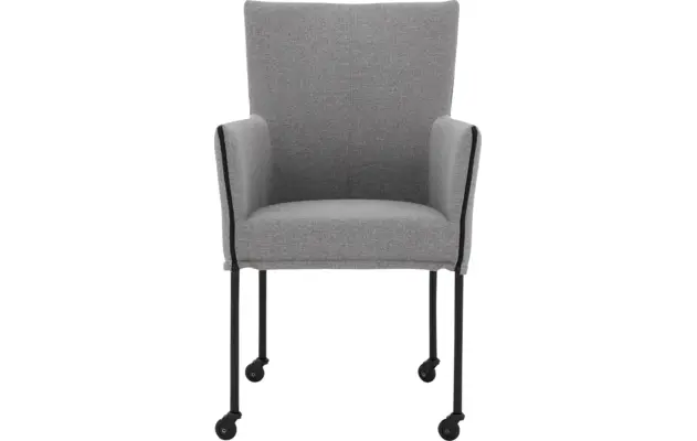 Goossens eetkamerstoel funk grijs stof - 8227249-03