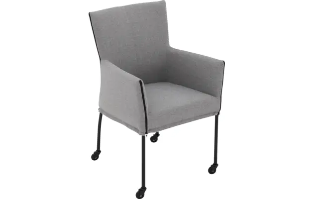Goossens eetkamerstoel funk grijs stof - 8227249-04