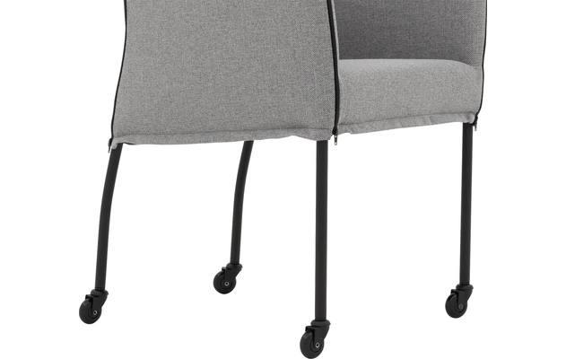 Goossens eetkamerstoel funk grijs stof - 8227249-05