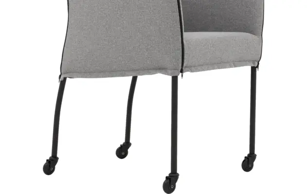Goossens eetkamerstoel funk grijs stof - 8227249-05