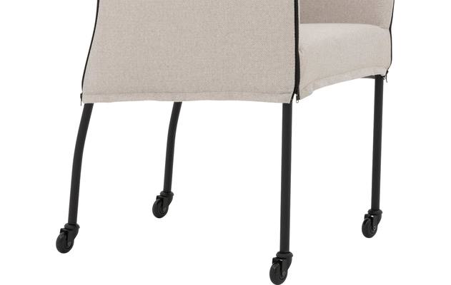Goossens eetkamerstoel funk beige stof - 8227250-05