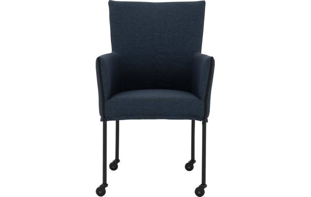 Goossens eetkamerstoel funk blauw stof - 8227252-03