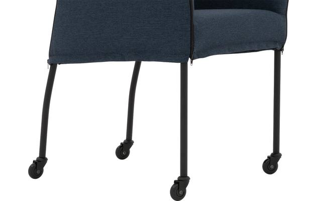 Goossens eetkamerstoel funk blauw stof - 8227252-05