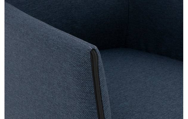 Goossens eetkamerstoel funk blauw stof - 8227252-07