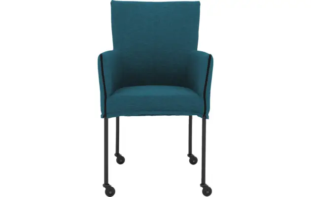 Goossens eetkamerstoel funk blauw stof - 8227253-03