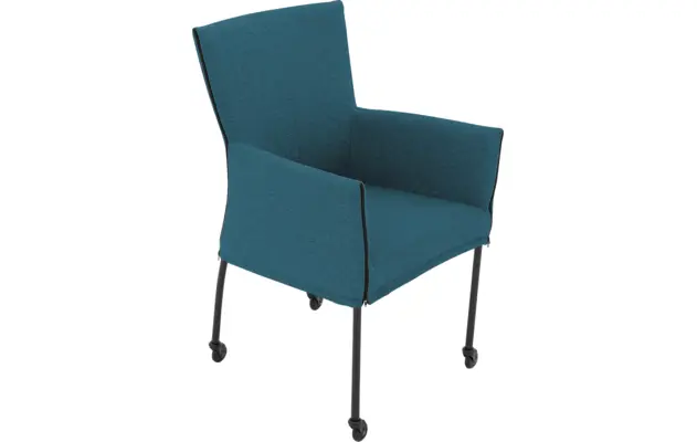 Goossens eetkamerstoel funk blauw stof - 8227253-04