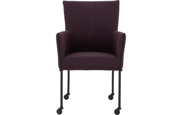 Goossens eetkamerstoel funk roze stof - 8227254-03