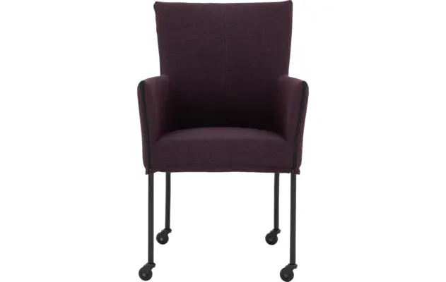 Goossens eetkamerstoel funk roze stof - 8227254-03
