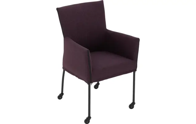 Goossens eetkamerstoel funk roze stof - 8227254-04