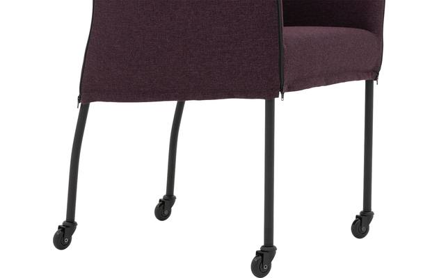 Goossens eetkamerstoel funk roze stof - 8227254-05