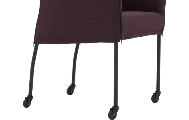 Goossens eetkamerstoel funk roze stof - 8227254-05