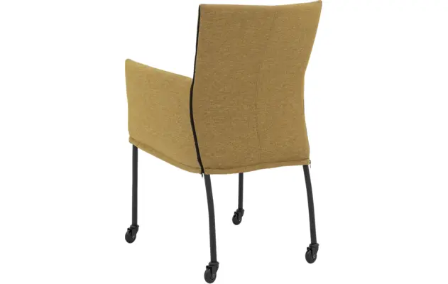 Goossens eetkamerstoel funk groen stof - 8227255-03