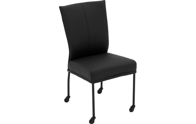 Goossens eetkamerstoel funk zwart leer - 8227256-04