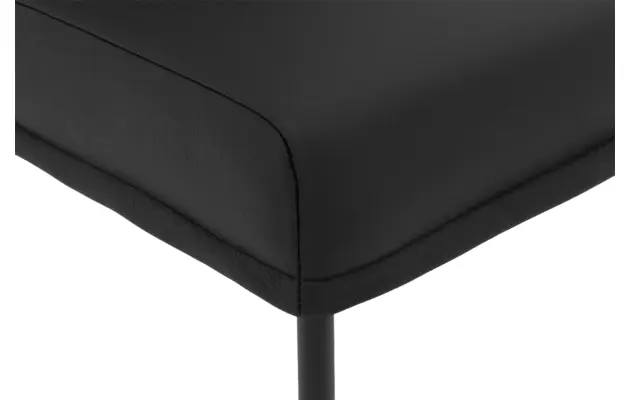Goossens eetkamerstoel funk zwart leer - 8227256-05