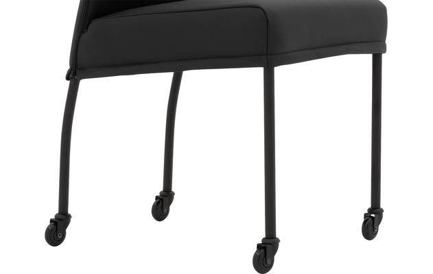 Goossens eetkamerstoel funk zwart leer - 8227256-07