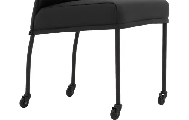 Goossens eetkamerstoel funk zwart leer - 8227256-07