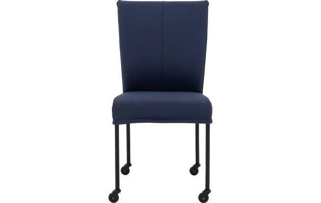 Goossens eetkamerstoel funk blauw leer - 8227257-03