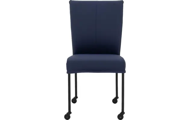 Goossens eetkamerstoel funk blauw leer - 8227257-03