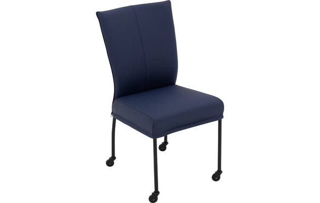 Goossens eetkamerstoel funk blauw leer - 8227257-04