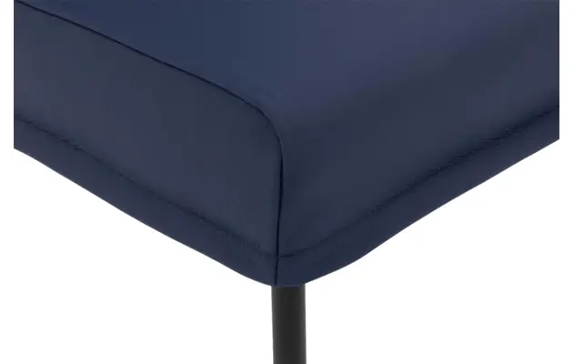Goossens eetkamerstoel funk blauw leer - 8227257-05