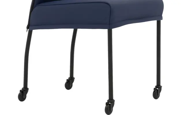 Goossens eetkamerstoel funk blauw leer - 8227257-07