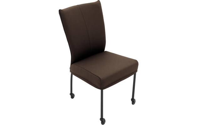 Goossens eetkamerstoel funk bruin leer - 8227258-04