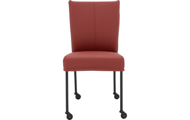Goossens eetkamerstoel funk rood leer - 8227259-03