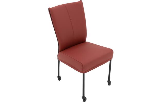 Goossens eetkamerstoel funk rood leer - 8227259-04