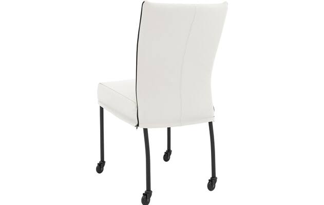 Goossens eetkamerstoel funk wit leer - 8227261-02