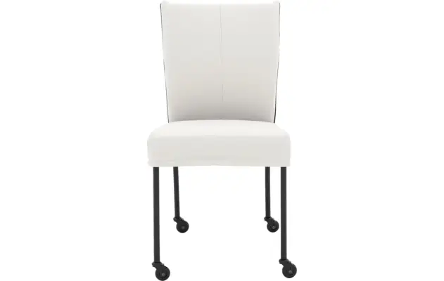 Goossens eetkamerstoel funk wit leer - 8227261-03