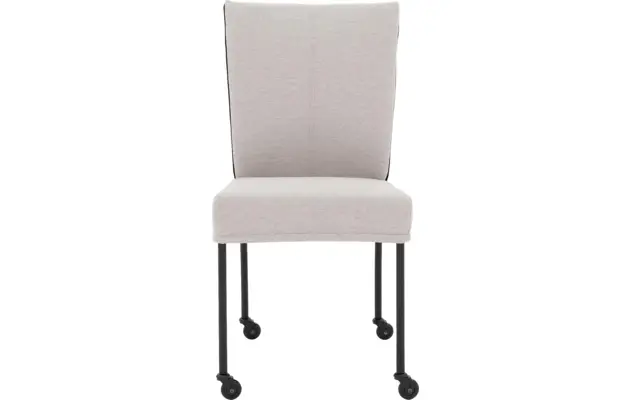 Goossens eetkamerstoel funk grijs stof - 8227267-03