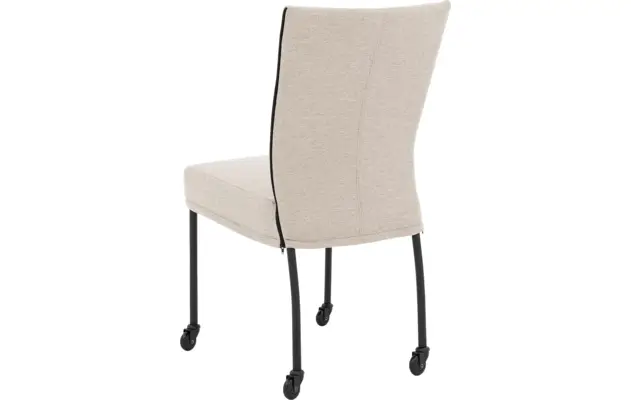 Goossens eetkamerstoel funk beige stof - 8227271-02