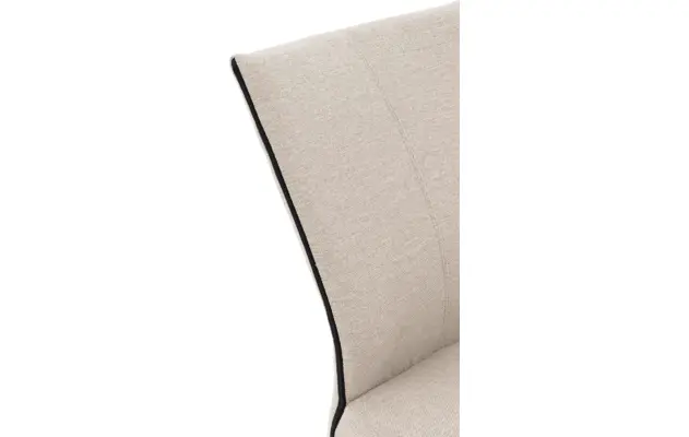 Goossens eetkamerstoel funk beige stof - 8227271-06