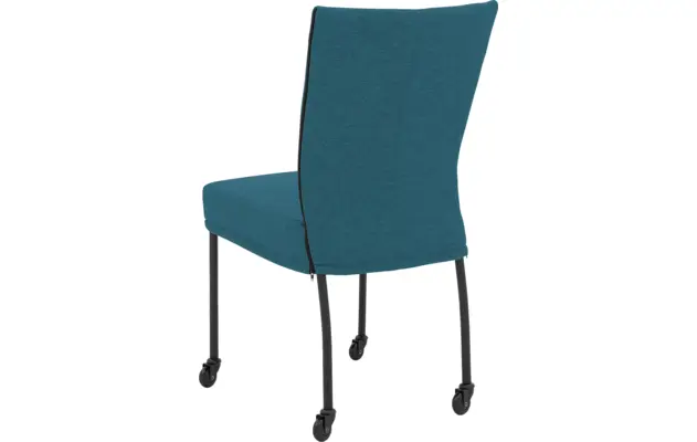 Goossens eetkamerstoel funk blauw stof - 8227274-02