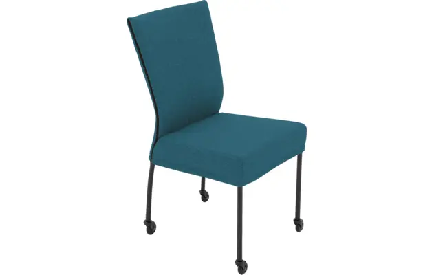 Goossens eetkamerstoel funk blauw stof - 8227274-04