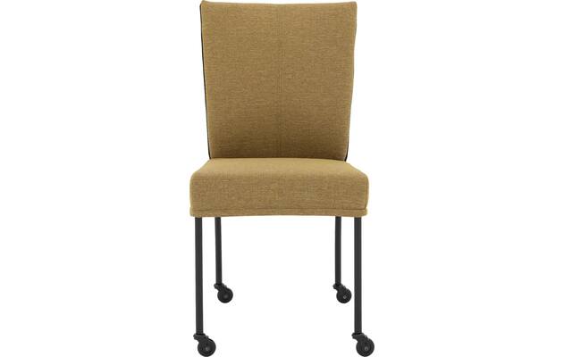 Goossens eetkamerstoel funk groen stof - 8227276-01