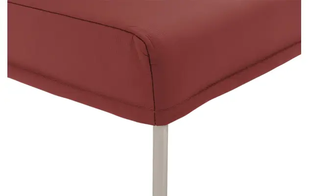 Goossens eetkamerbank funk rood leer - 8227342-06