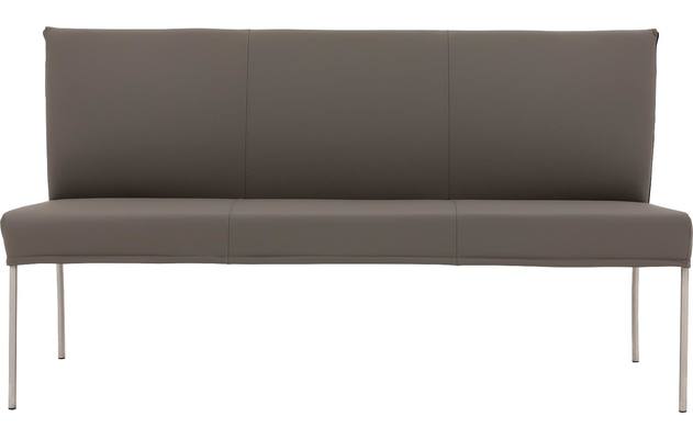 Goossens eetkamerbank funk grijs leer - 8227344-03