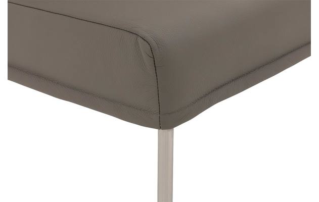 Goossens eetkamerbank funk grijs leer - 8227344-06