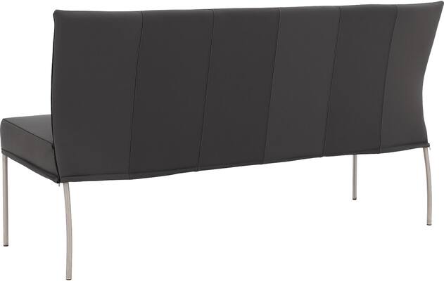 Goossens eetkamerbank funk grijs leer - 8227347-02