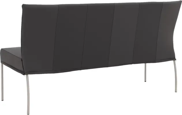 Goossens eetkamerbank funk grijs leer - 8227347-02