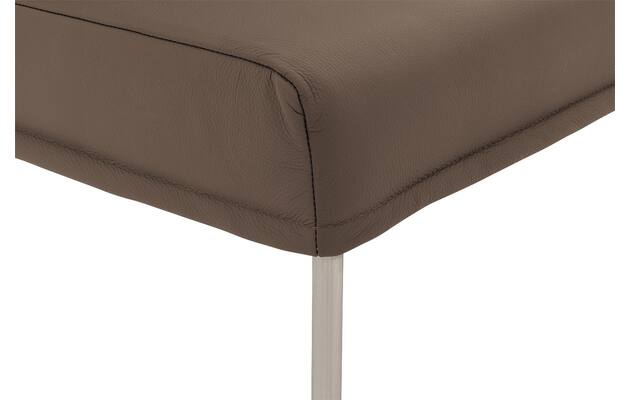 Goossens eetkamerbank funk bruin leer - 8227353-06