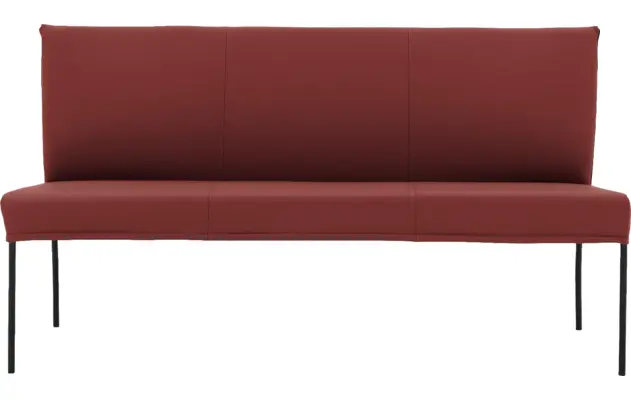 Goossens eetkamerbank funk rood leer - 8227363-03