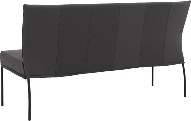 Goossens eetkamerbank funk grijs leer - 8227368-02