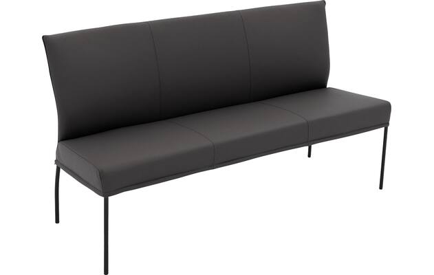 Goossens eetkamerbank funk grijs leer - 8227368-04