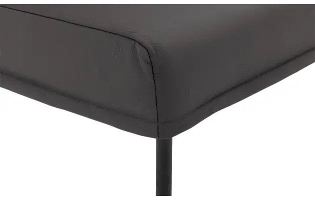 Goossens eetkamerbank funk grijs leer - 8227368-06
