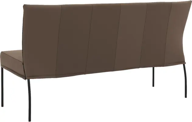 Goossens eetkamerbank funk bruin leer - 8227374-02